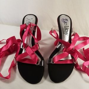 Two Lips Ballet Wrap Heels 10N